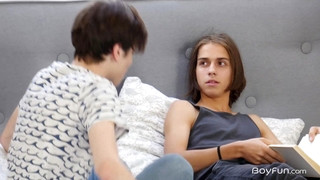 Check new gay sex scene with Gay skinny boys Devin Lewis and Jake Olsen fuck