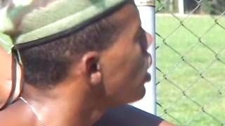 Gay porn video Sergeant Bullcock is training his new recruit how to handle the big guns.