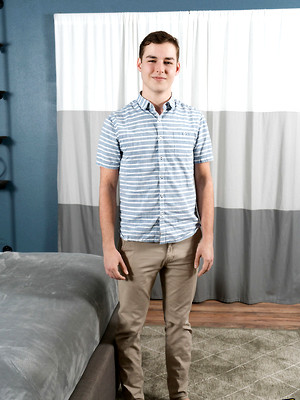 Twinks xxx pics - Handsome Freddy strips in his room and showcases his hot body and big cock