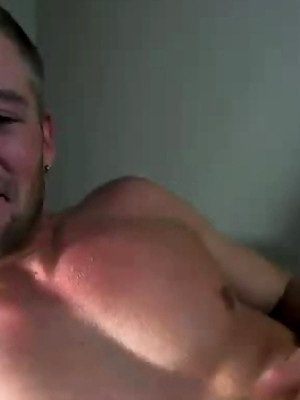 Gay pics of Sean Holmes Chokes His Cock To Cum.