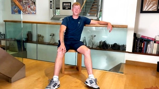 Check new gay sex scene with Straight Young Lad Wanks his Long Uncut Cock & gets a Little Helping hand & Squirts Big!