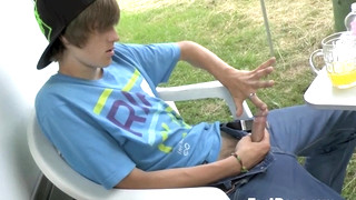 Gay porn video Very Cute 18 Twink - Public Jerking