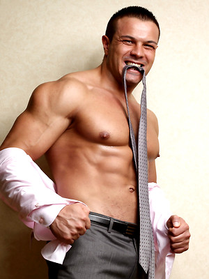 Gay sex pics with Mr. Joro Welsh, Sr. VP of Suited Muscles, Inc.