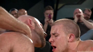 Check new gay sex scene with Beast & Hammer vs Machine & Destroyer - Live Tag Team Match