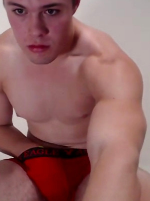 Gay male in Naughty Buff Boy Shows ASS