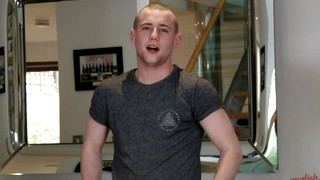 Gay Solo porn video Young Straight Stud Ned Shows off his Muscular Body