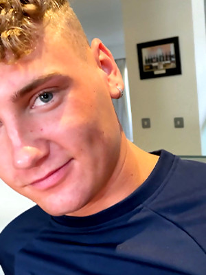 Hot boys nude photos - Young Slim & Blond Lad gets his Uncut Cock Wanked & he Shoots Cum all over his Abs!