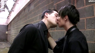 Free gay sex with Brit twink gets grabbed and fucked - what's more he loves it!