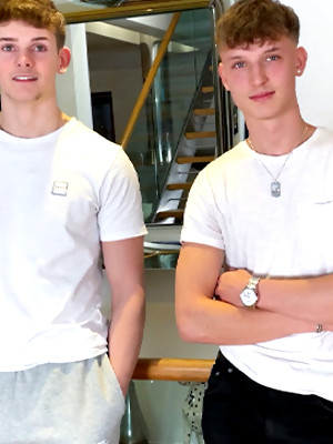 Hot twinks porn pics - Straight Hunks Wank their Big Uncut Cocks Together & Shoot Cum Everywhere!