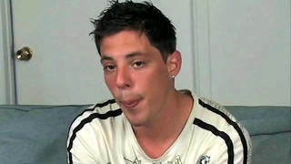 Free gay porn video Skinny boy Sascha Vistos plays with his  big uncut dick