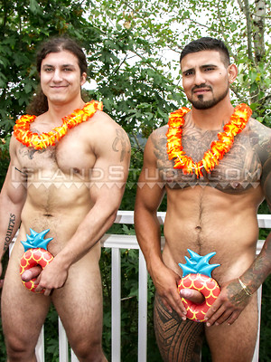 Gay sex pics with Jerking Bros! - Judah & Rigo are Back! Huge Bodybuilders Pose, Pump Iron, Show Holes, Stroke Together & Explode in Hot Duo Action!!