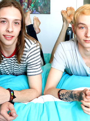 XXX gay photos of Jamie Satin & Justin Stone. Long-Haired Lover Rams That Butt