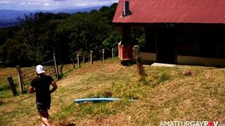 Free gay porn video The Cabin fuck