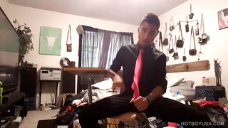 Gay porn video Hung Twink Lucas Stroking Cock