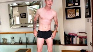 Free gay porn video Young Slim & Lean Lad Wanks his Monster Thick Uncut Cock & Cums Bucket Loads!