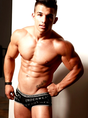 Hot gay album pics strong muscular guy posing