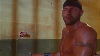 XXX Gay clips contains Bear Gives Blowjob Through Glory Hole