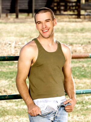 Gay porn pics Corey Martin outdoors