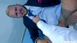Free gay porn video DR NICK NORTH EXAMINES MALEK TOBIAS' ASS