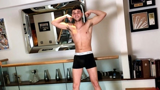 Free gay porn video Young Toned Footballer Wanks his Hard Uncut Cock & Squirts a Load of Cum Everywhere!