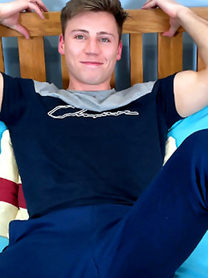 Free gay xxx pics with Young Fit Boxer Joe's Hard Uncut Cock gets Wanked & he Squirts Cum Everywhere!