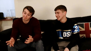 Free gay sex with Straight Lads Finn & Dominic Wank Each Other's Big Uncut Cocks & Shoot their Loads!