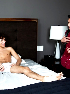Free gay xxx pics with Hot asian boy Zayn Parker & Kai Locks enjoy doggy & missionary anal sex on the bed