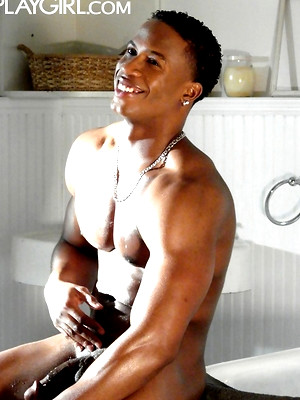 Free gay porn pics with Ebony hottie Dexter