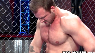 Gay Jocks porn video HotHouse Austin Wolf Pins him Down