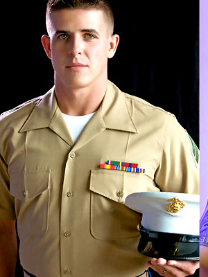 Hot gay album pics Marine Brian's Uniformed Solo