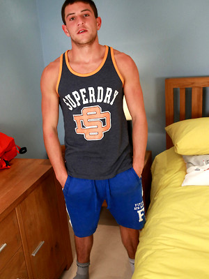 Hot gay album pics Straight Young Welsh Lad Dean Cant Wait to Strip & Show off His Ab Slapping Uncut Erection!