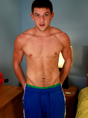 Gay sex pics with Straight Young Welsh Lad Dean Cant Wait to Strip & Show off His Ab Slapping Uncut Erection!
