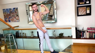 Check new gay sex scene with Straight Young Footballer Wanks his Hard Uncut Cock & Shoots a Big Load of Cum!