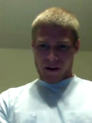 Gay male in Naked Buzz-Cut Muscle Stud