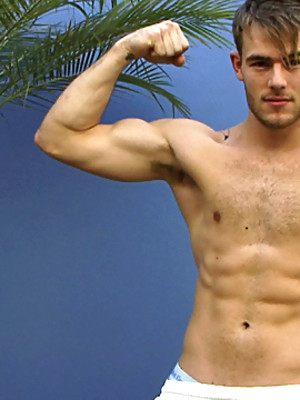 Hot gay album pics Hunky Deano in footie kit