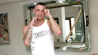 XXX Gay clips contains Young Straight Boxer Dave Loxley Shows off his Muscle