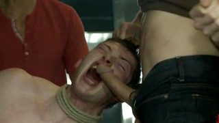 Gay Bondage porn video Nasty Straight Bartender Takedown