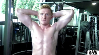 XXX Gay clips contains Cum Everywhere! Cute Muscle Ginger Shoots Big Load