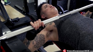 Check new gay sex scene with Japanese Yoshi Kawasaki Works out Solo