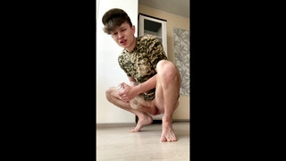 XXX Gay clips contains Young Soldier with Huge Cock & FLESHLIGHT FUCK / Boy next Door / Cute / Fit / Naughty
