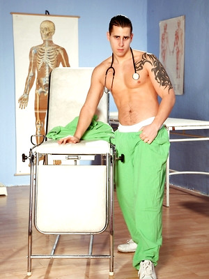 Free gay xxx pics with Naughty doctor Paolo Mickey naked