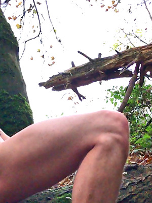 Gay sex pics with Young Fit James Wanks his Huge Uncut Cock in the Woods