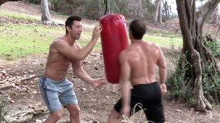 Gay Straight porn video Brandon and Shaw Bareback