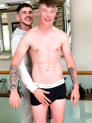 Twinks xxx pics - Straight Lads Wank Each Other's Uncut Cocks & Dominic Blows Seb's Massive Hard Erection!