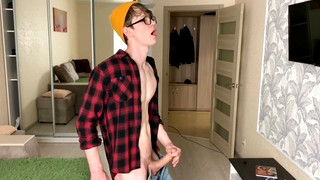 Check new gay sex scene with Str8 Hung Hipster Cum on Daddy Face /big Dick (23cm) /uncut /big Load /young