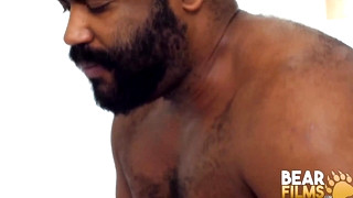 Check new gay sex scene with Black Bear Emmett Frost Barebacks Gay Peter Pucker