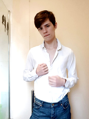 Hot gay sex pics with Benji May - Stroking Twink Dick With Benji