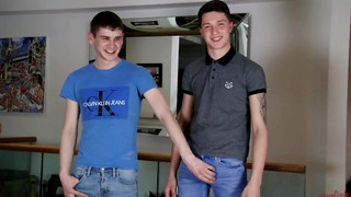 Check new gay sex scene with Young Straight Marco's First Man Wank & Suck & it's Lucky Dominic Who Plays with his Big Uncut Cock!