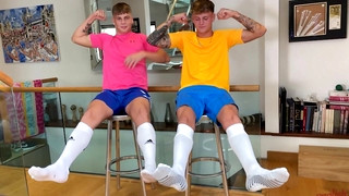 XXX Gay clips contains Straight Best Mates Wank their Hard Uncut Cocks Together and Shoot Cum Everywhere!