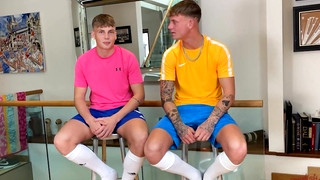 Free gay sex with Straight Best Mates Wank their Hard Uncut Cocks Together and Shoot Cum Everywhere!